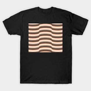 Op Art Peach 7632 T-Shirt